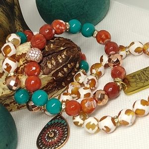 Tibetan style Bracelet Stacks